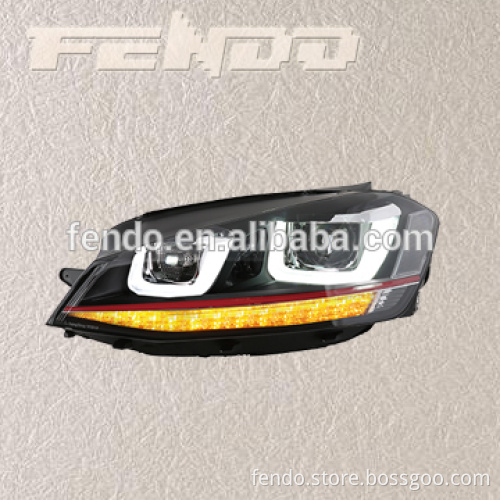 12V Car Volkswagen Golf7 original Headlights LED Head Lamp 2014-2015 Year